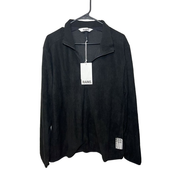 NWT Rains Fleece Half‎ Zip Pullover Unisex M~ Hard To Find - Picture 3 of 11